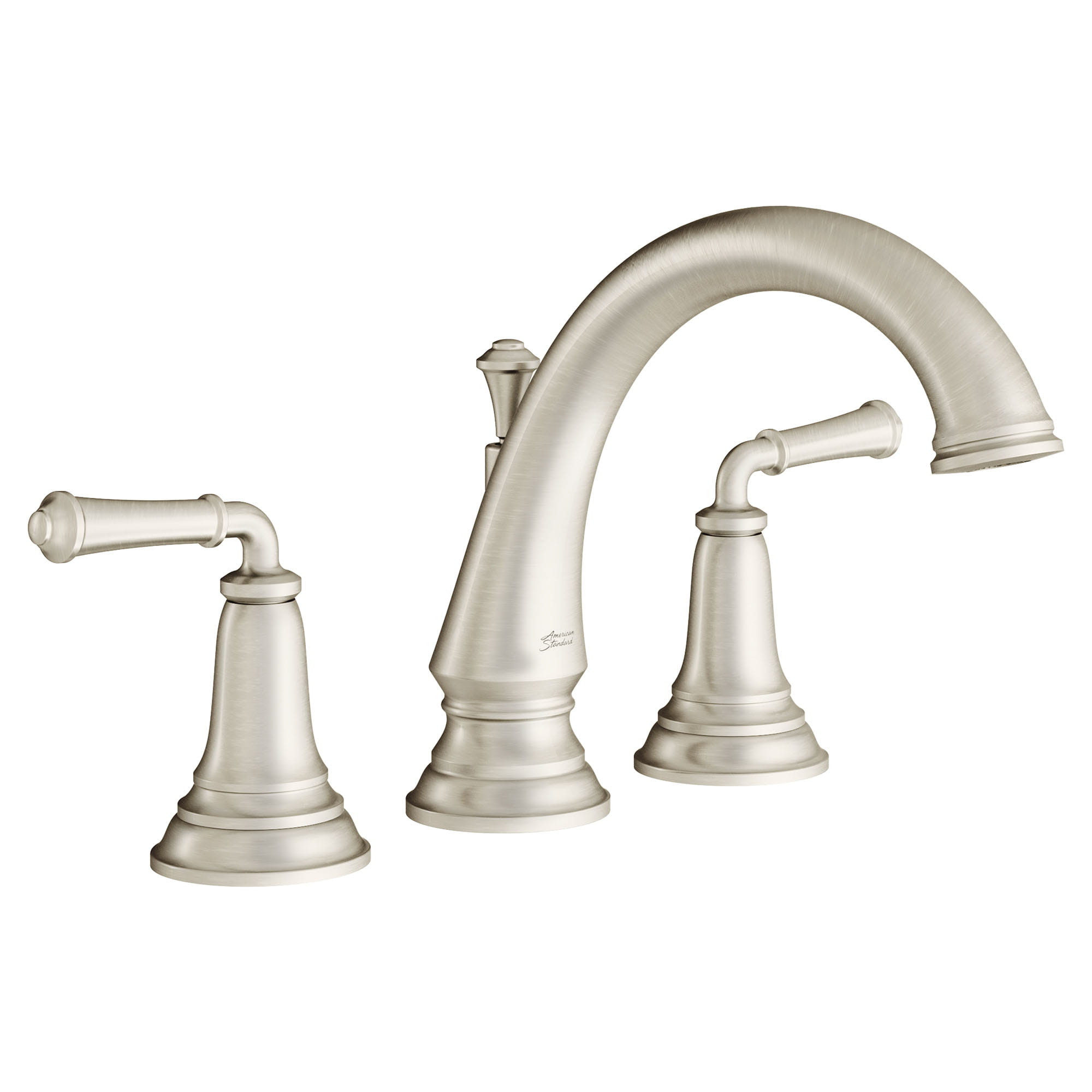 Delancey Bathtub Faucet With Lever Handles for Flash Rough In Valve BRUSHED NICKEL